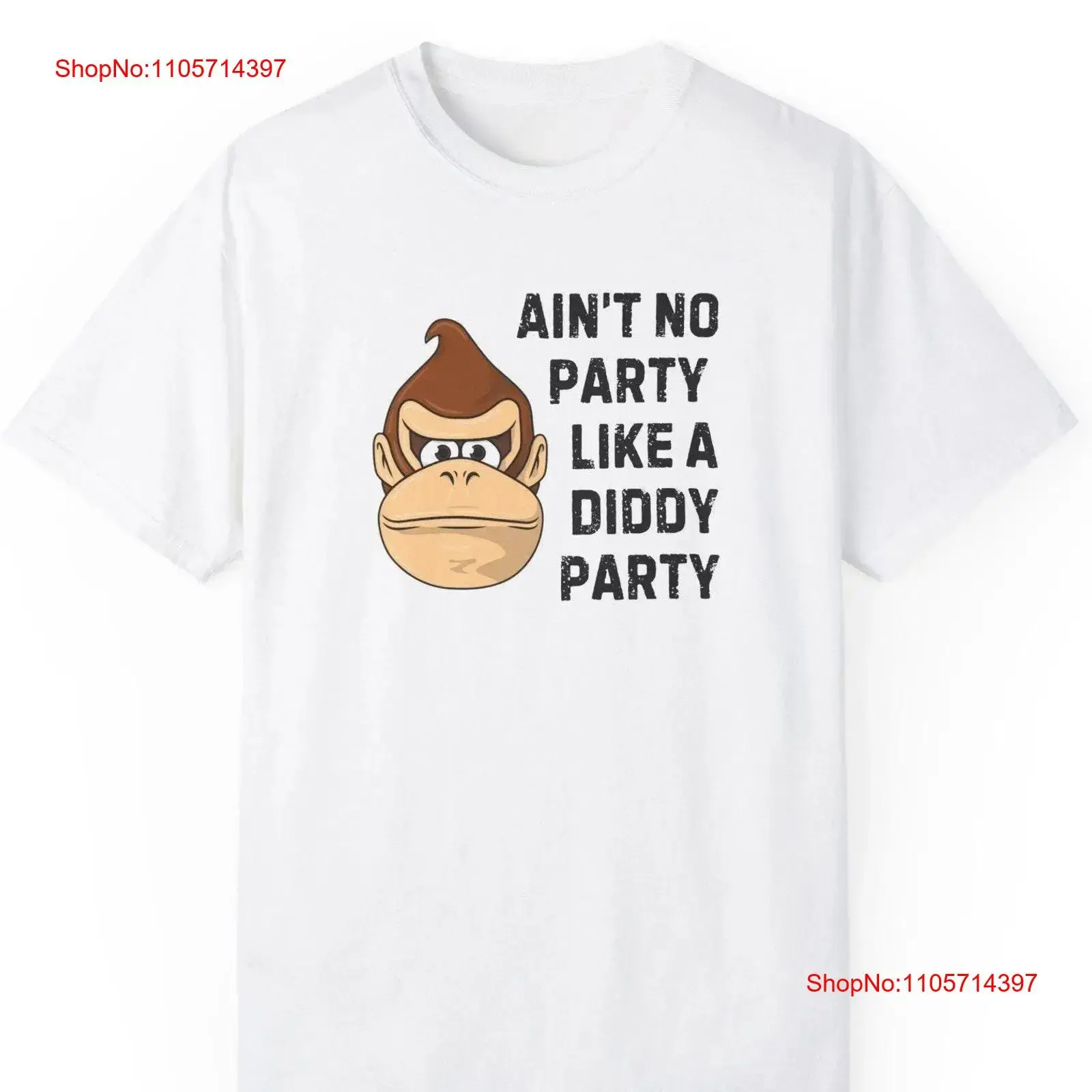 Diddy Party T shirt Aint No Like A Funny vintage Washed designer clothes Casual Unisex Breathable graphic Soft