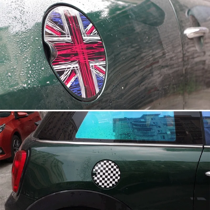 Gas Fuel Tank Cap Stickers Cover Car Sticker Decals  for Car Mini Cooper Clumban F55 F56 R55 R56 R60 R61 Car Styling 11CM