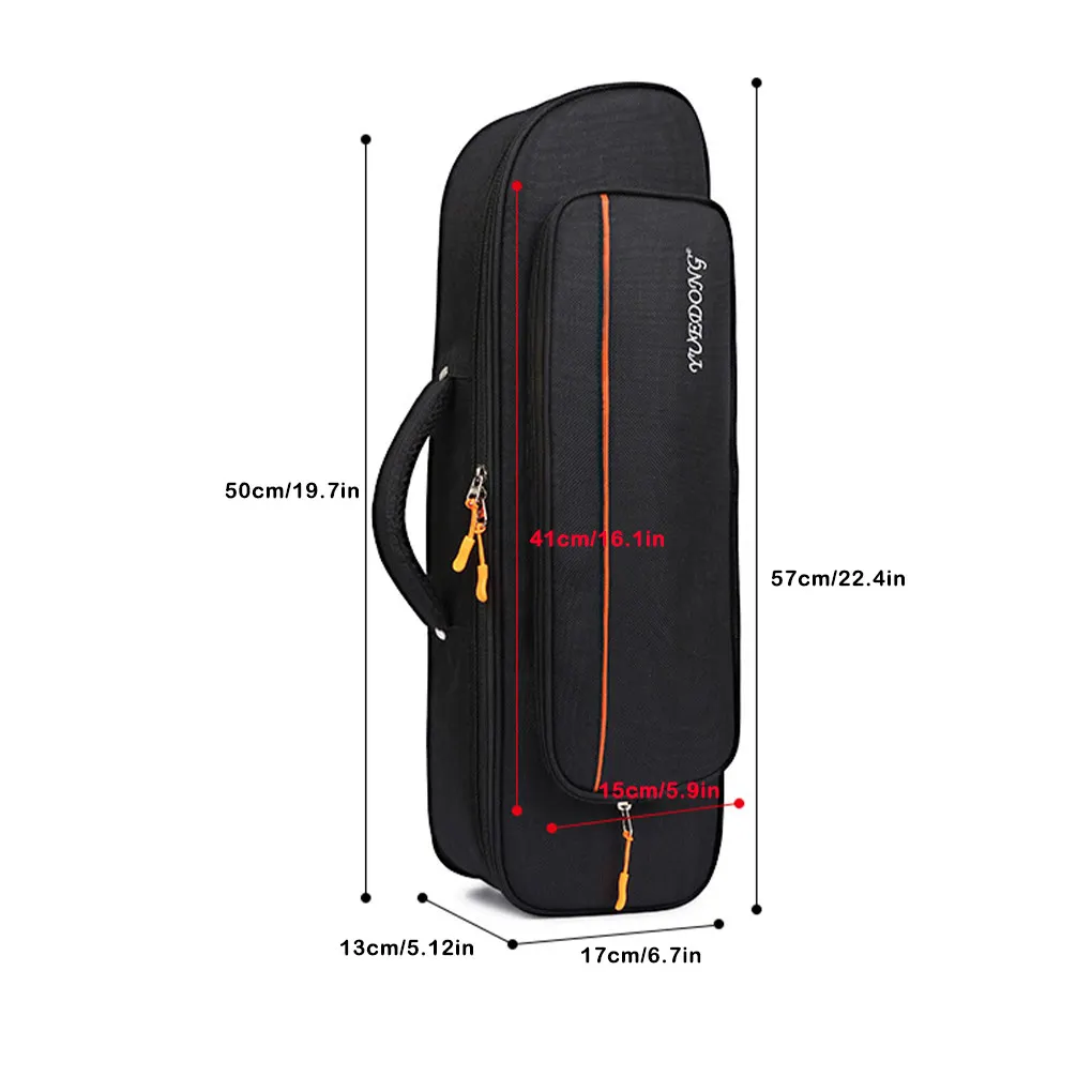 Trumpet Bag Case Solid Color Carry Holder Accessory Outdoor Using Zipper Flute Musical Instrument Bags Accessories