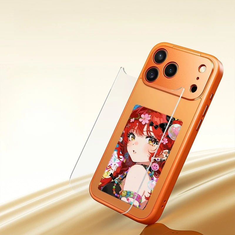 NFC Ink Display phone Case For iphone 17/17Pro/17Promax Photo DIY Screen 4 Colors Display Wireless Image Transmission view 2