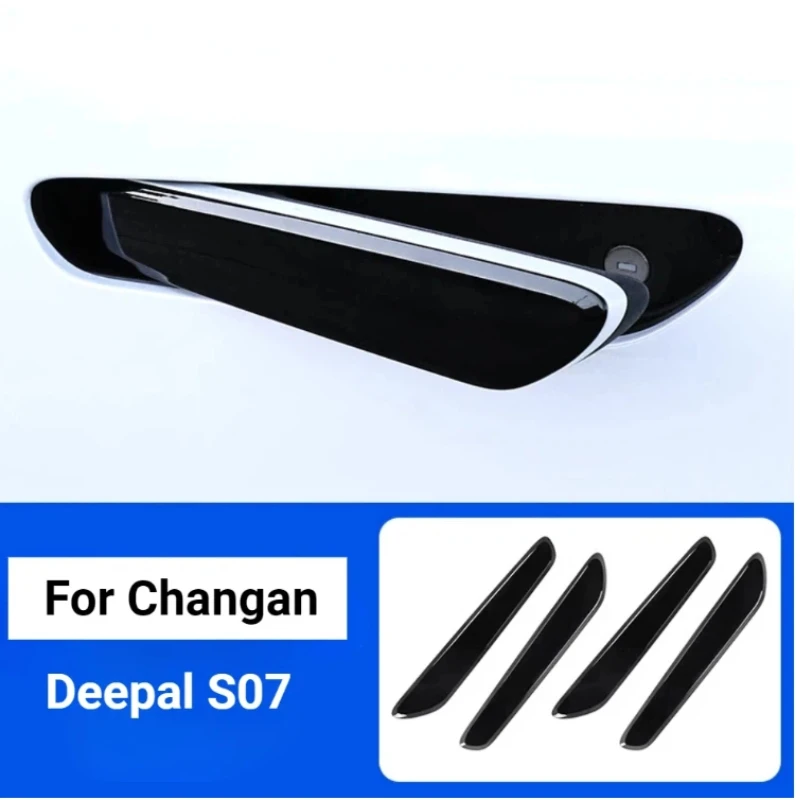 For Changan Deepal S07 L07 SL03 Door Pull Handle Sticker Door Handle Decoration Black Modification