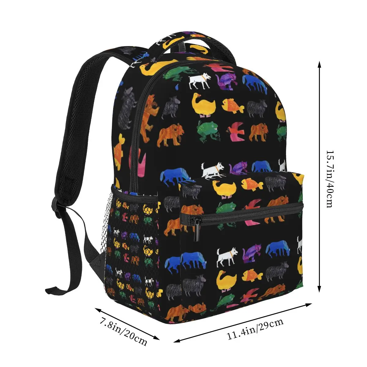 Eric Carle Animals Backpacks Boys Girls Bookbag Children School Bags Cartoon Kids Rucksack Shoulder Bag Large Capacity