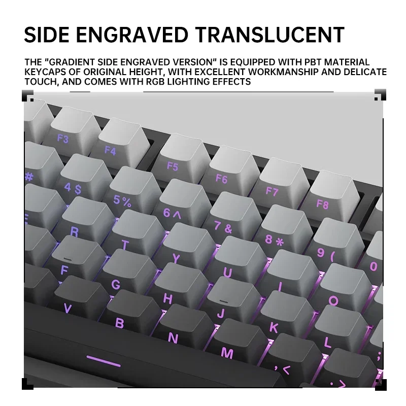 VGN A75 Keyboard Esports Magnetic Axis Customized Gaming PC Mechanical   Wired Gasket Structure Full Key Hot Swappable Keyboard