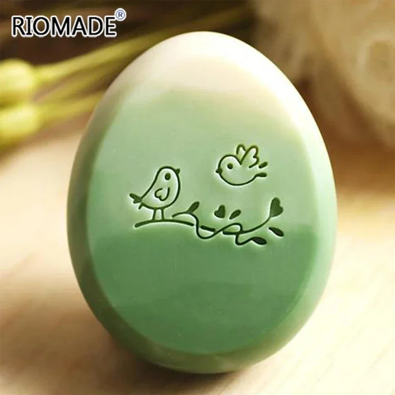 Cute Birds Handmade Soap Stamp Bird Pattern Transparent Natural Plexiglass Soap Seal With Handle Acrylic Chapter Custom