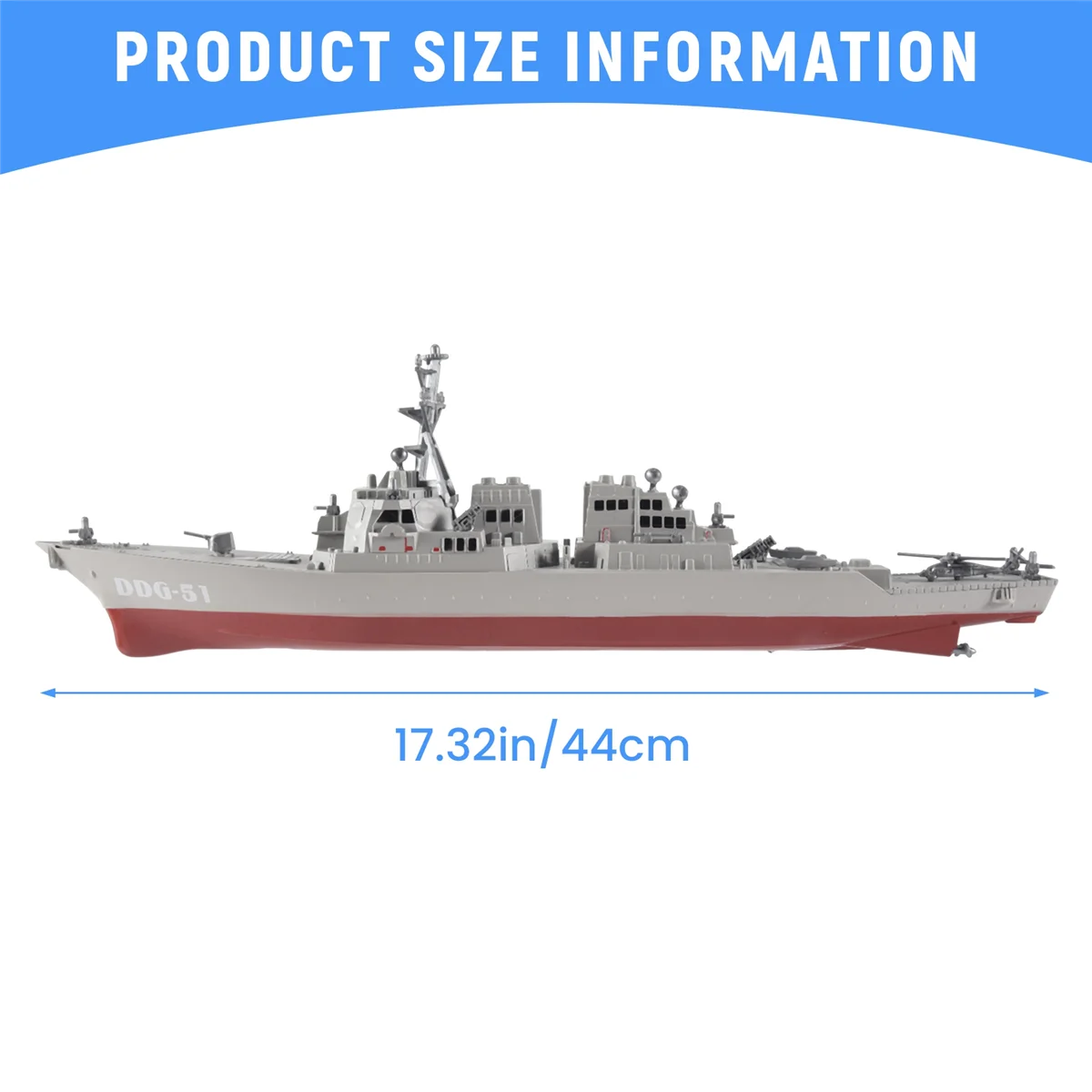 Guided Missile Destroyer Ship Model Static Toys with Display Stand Warship Model DIY Educational Toys Hobbies Children Gift