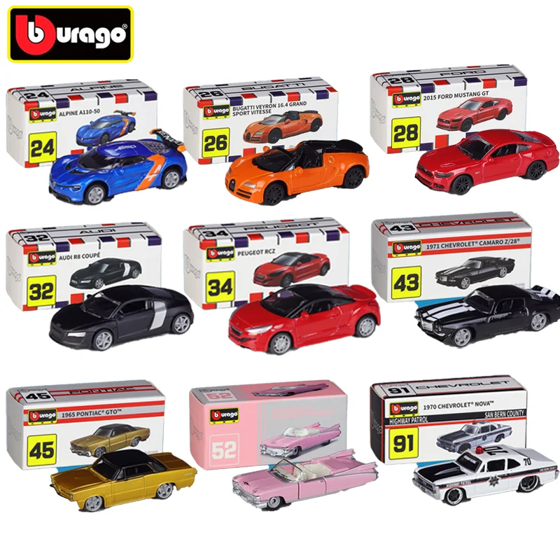 Bburago Scale 1/64 VOLKSWAGEN GOLF GTI Miniature Alloy Cars Model Diecast Vehicle Replica Car Collection Toys Gifts for Boys