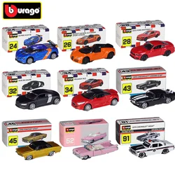 Bburago-coches de aleación en miniatura para niños, réplica de vehículo fundido a presión, colección de coches, regalo, 1/64