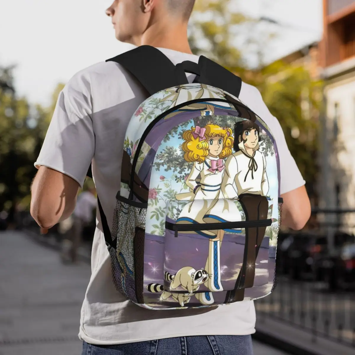 Candy Candy Anime Backpack Daypack Large Capacity Children BookBag School Bag Shoulder Bags for Men Women