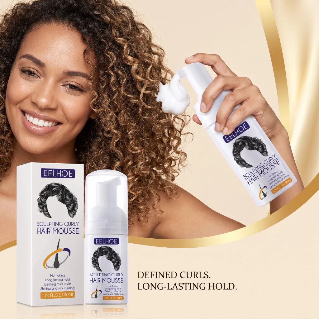 Volumizing Styling Cream For Curls Natural Moisturizing Treatment Shape Curly Hair Anti Frizz Maintain Glossy Texture
