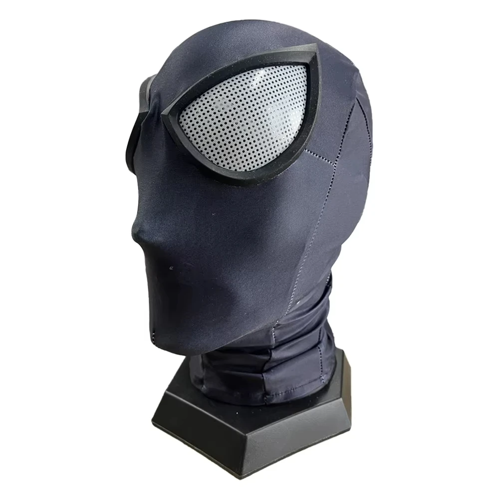 

Marvel Superhero PS4 Black Spider-Man Mask Anti Static Warsuit Head Cover Halloween Cosplay Costumes Spandex Fabric Headwear