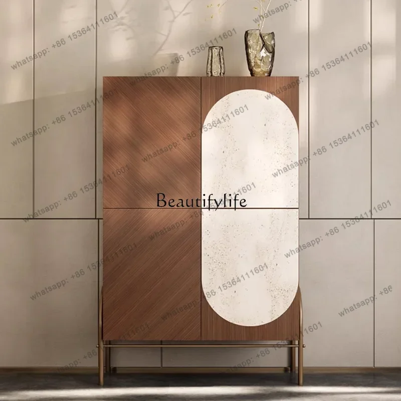 

D25*Italian-Style Light Luxury High-End Display Cabinet Villa Living Room Wall Locker