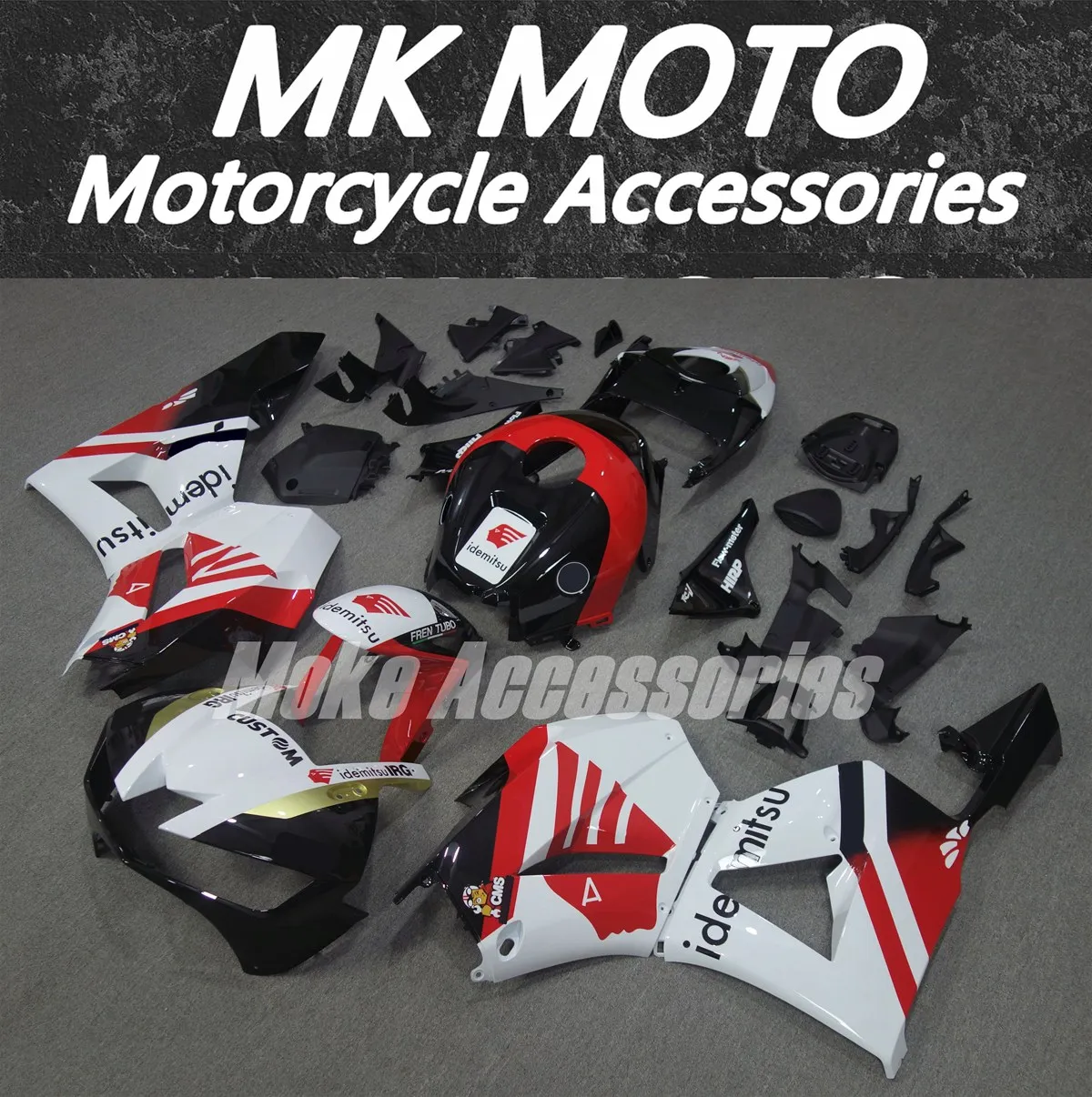 

Moke moto Motorcycle Fairings Kit Fit For Cbr600rr 2013 2014 2015 2016 2017 2018 2019 Bodywork Set White Red Black Gold