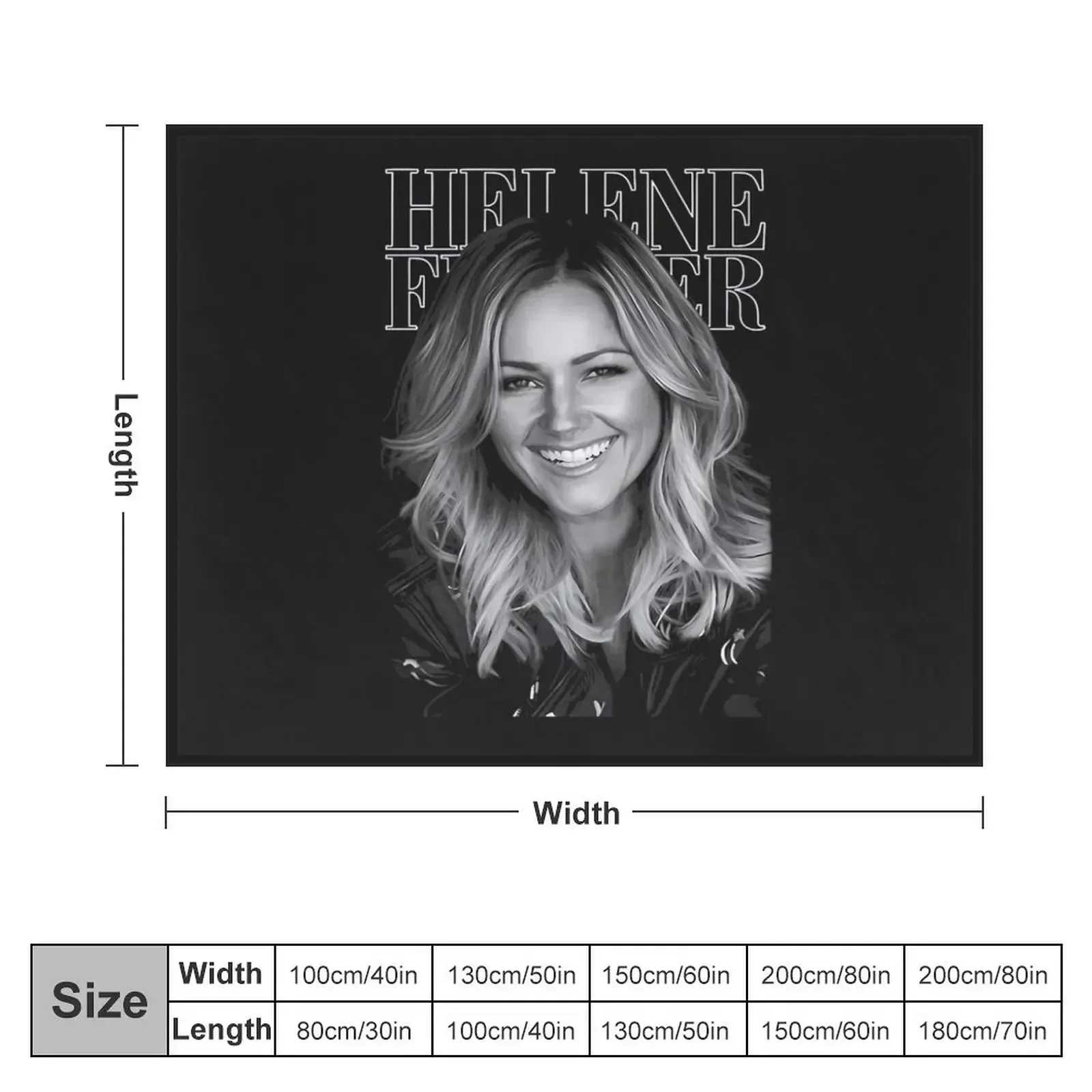 Helene Fischer Classic T-Shirt Throw Blanket funny gift sofa bed Blankets