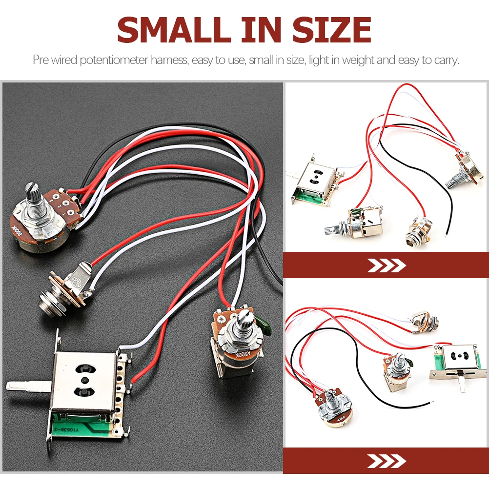 

1 Set Potentiometer Wiring Harness Metal Parts Replacement Durable Unique Fashion Plastic Components Accessories Tools
