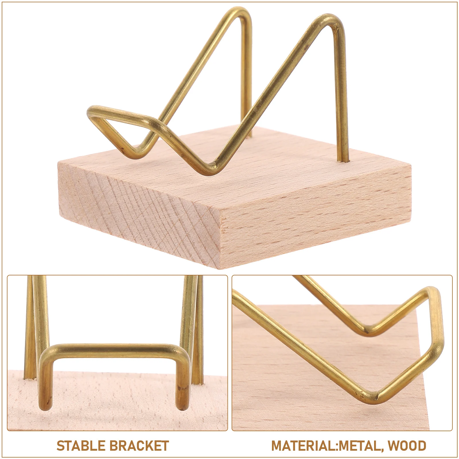 

1 шт., хрустальная подставка для минералов, металлическая подставка, деревянное основание, держатель для минералов из камня, кораллов, прочный, стабильная структура, маленькая