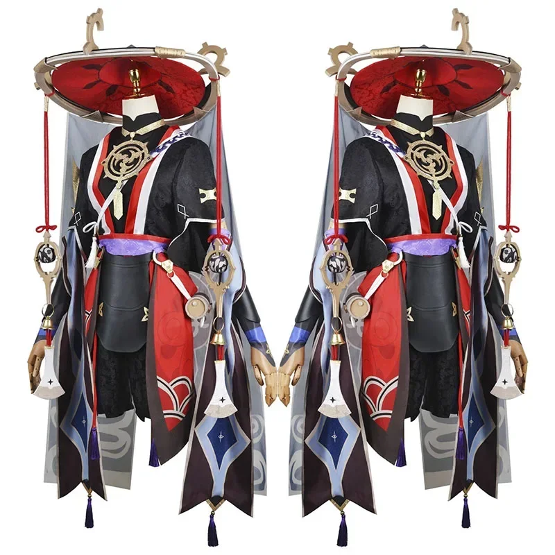 زي تنكري من Scaramouche Kunikuzushi مع شعر مستعار وشعر ، مجموعة كاملة ، ملابس لعبة ، أزياء ، كيمونو