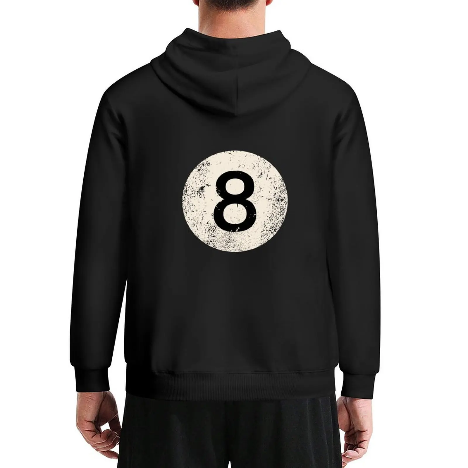 

Black pool billiard ball number 8 Pool 8 Ball vintage Hoodie mens clothing mens clothes hooded shirt autumn anime hoodie