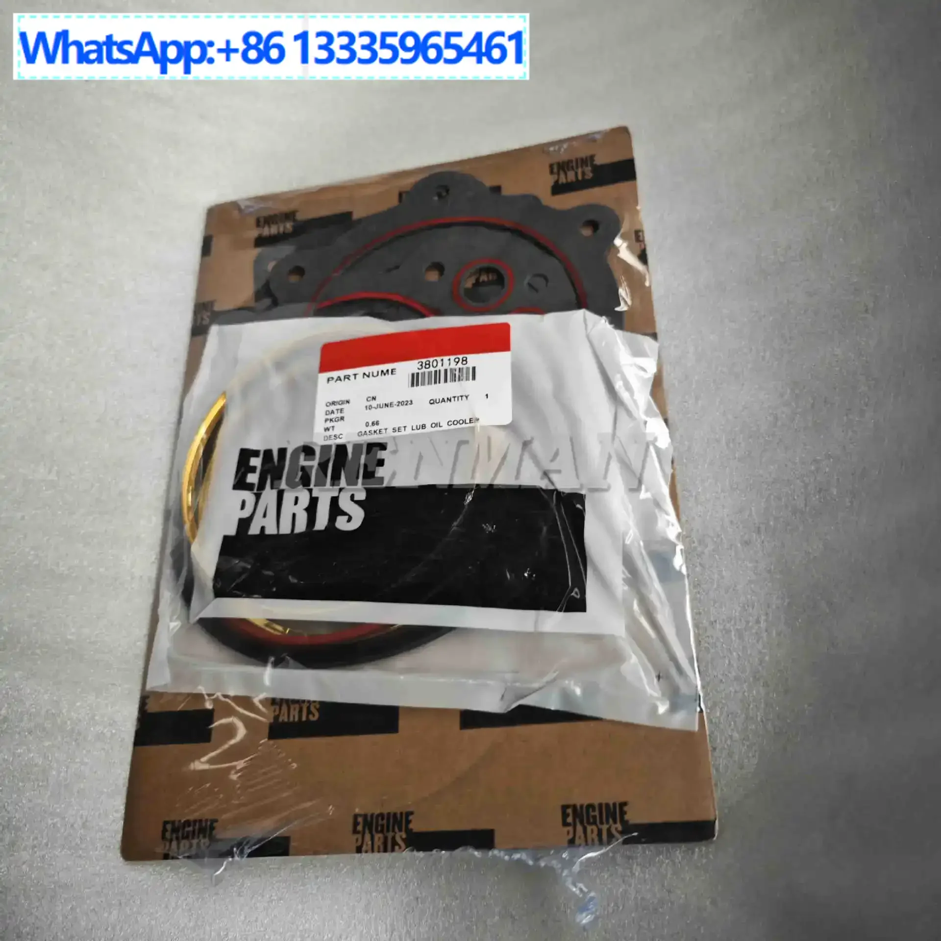 

2Pcs Construction Machinery NT855 Engine Parts Machine Cold Core Repair Kit 3801198 Oil Cooler Repair Kit