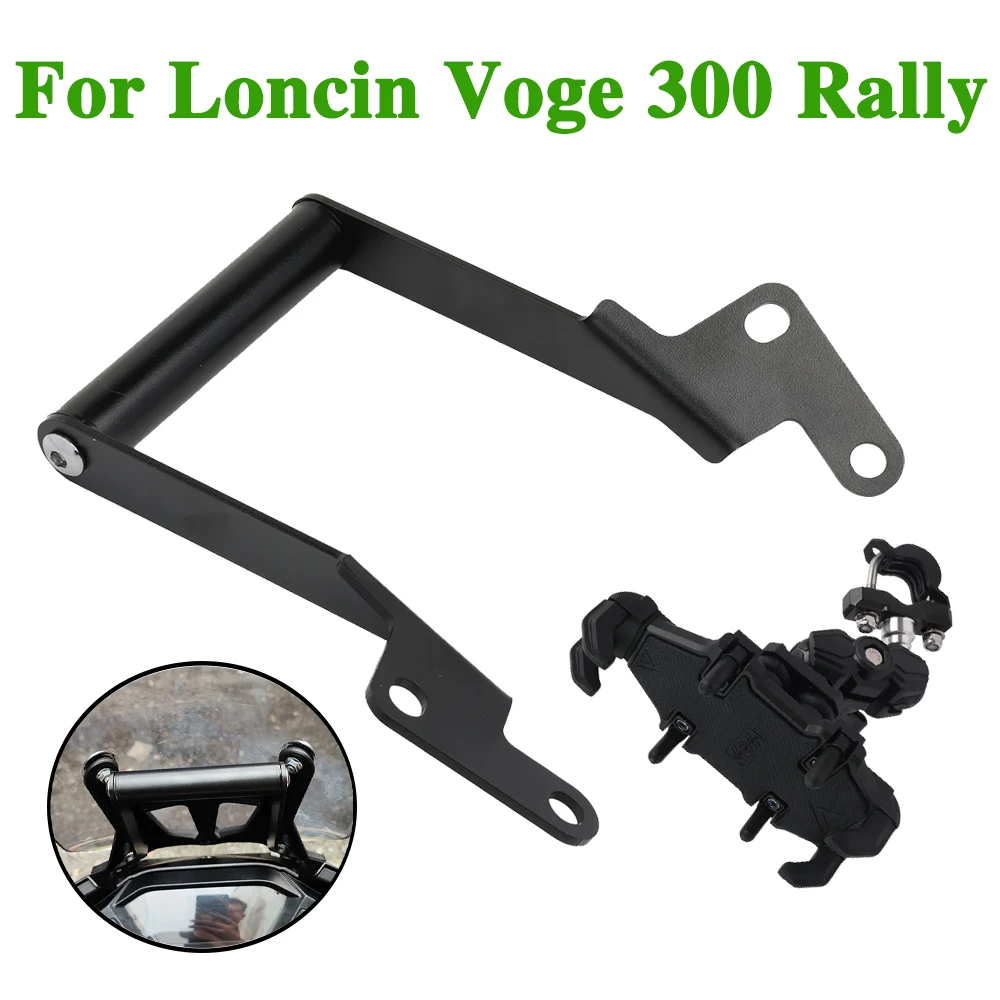 

Motorcycle Accessories Mobile Phone Holder Stand Support GPS Navigation Plate Bracket For Loncin Voge 300 Rally 300 GY Rally300