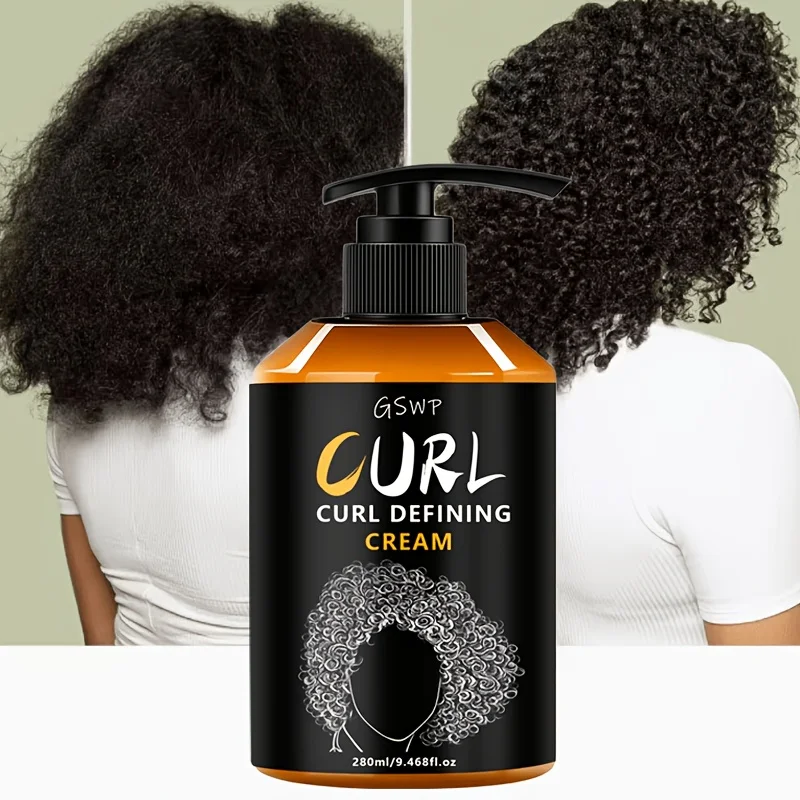 GSWP Moisturizing Curling Cream Features a Moisturizing Formula That Gently Styles, Reducing Frizz, Creating Natural Curls.280ml