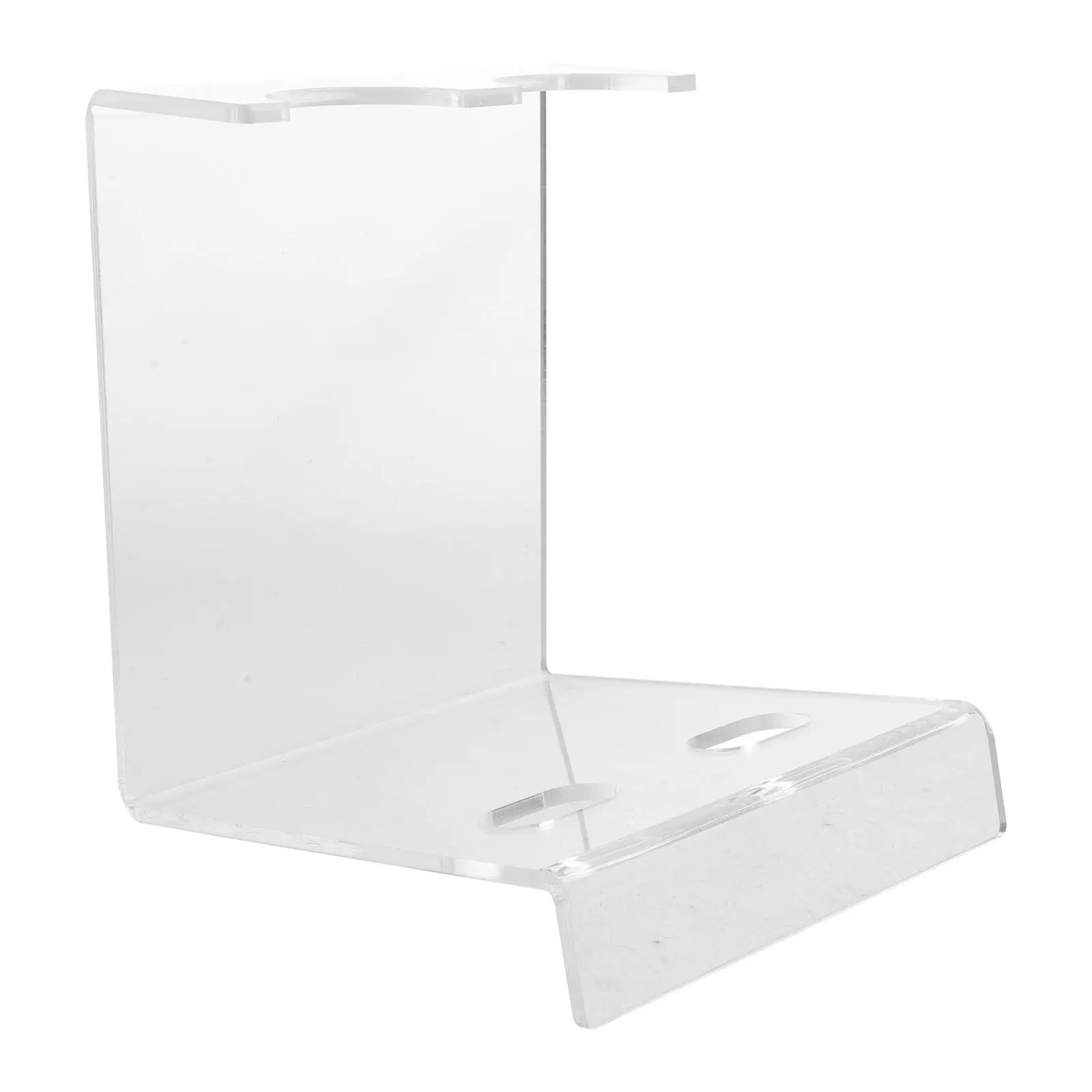 Transparent Acrylic Table Mic Stand Plastic Microphone Stand Base Heavy Duty Desktop Mic Holder for Ktv Hotel