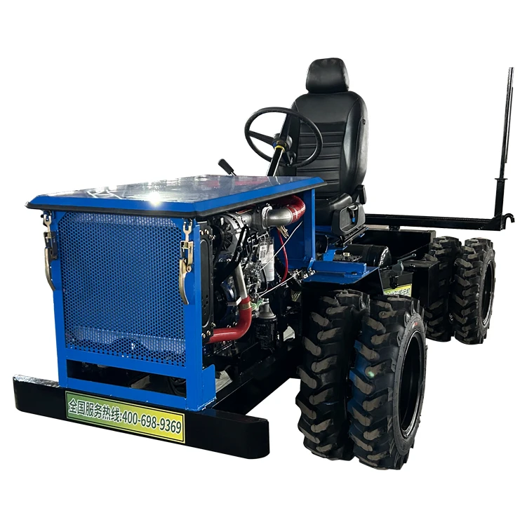 YUNNEI Motor 64HP  Four-Wheel Drive 4T Loading Capacity  Bamboo  Carriage  Complex Terrain Off-Road Tractor