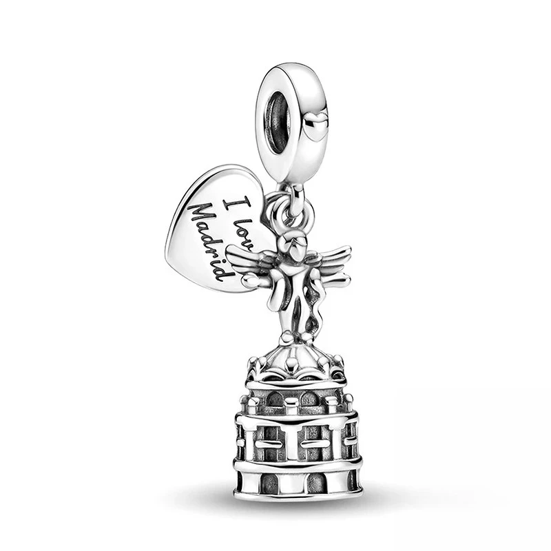 Fashion Hot Air Balloon Racket Water Cup Charm Pendant for Bracelets 925 Sterling Silver DIY Women's High Quality Fine Jewelry