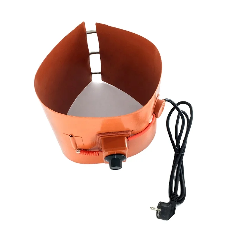 220v 2000w Silicon Strip Heater Flexible Barrel Band Rubber Silicone Drum Heater Electric Heated Blanket