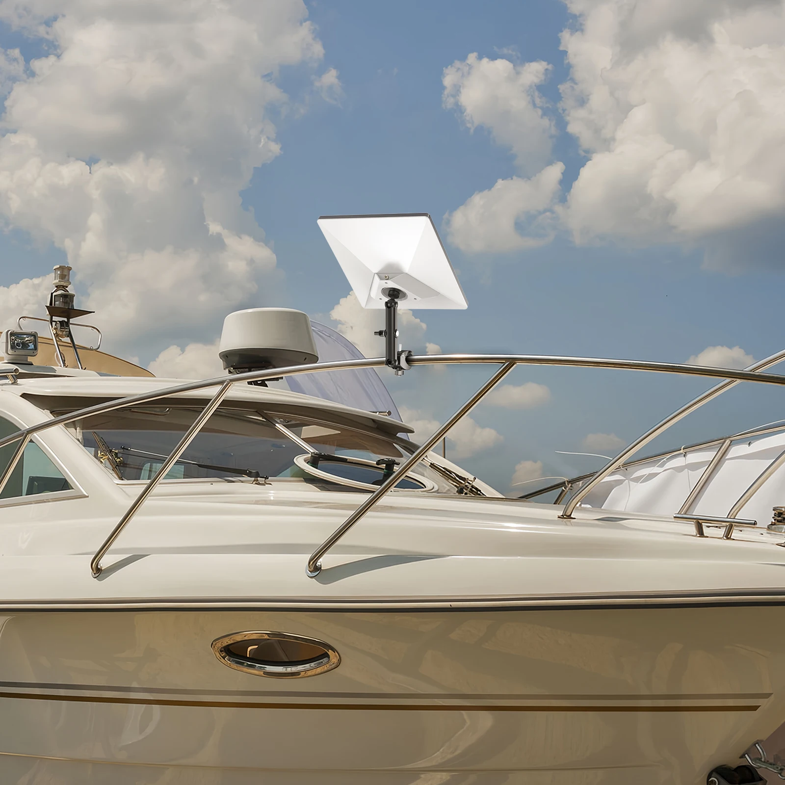 EDUP SK0146 Starlink Mini Regulowany Zestaw Mocujący z Zaciskiem – Przenośny Uchwyt ze Stopu Aluminium do Autokaravanów, Bagażników Dachowych, Balkonów – Montaż Bez Użycia Narzędzi