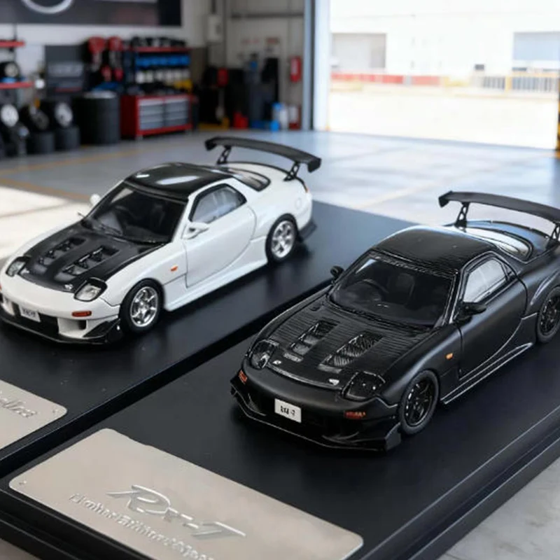 

MC 1/64 Scale RX-7 FD3S RE Amemiya Simulation Alloy Car Model Static Display Collectible Toy Gift Souvenir Decoration