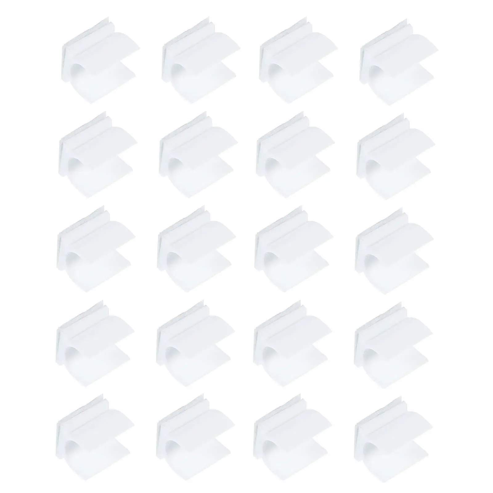 

100Pcs Whiteboard Pen Buckles Plastic Adhesive Clips Pen Holders for Office Classroom Writing Supplies Storage Organizer