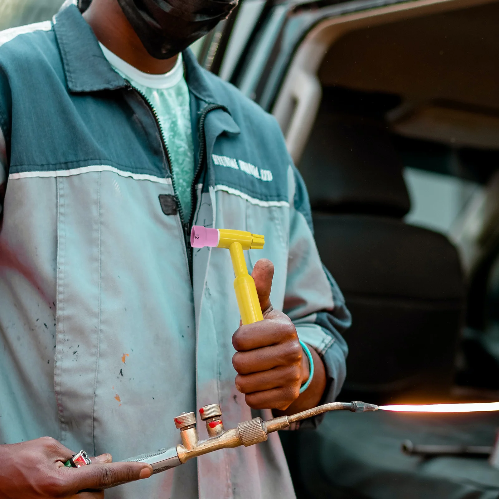 

2Pcs Tig Welding Cups Large Diameter Design Sturdy Ceramic Material Accessory Tig Cups Welding Lens Cup