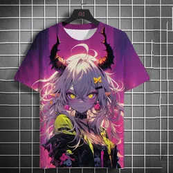 Cartoon Tattoo Girl Pattern Men's T-Shirt 3d Printed Oversized Sweatshirt For Men Bad Girl Harajuku Top Short Sleeve T Shirts