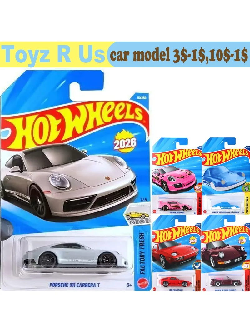 Hot Wheels – voiture originale Porsche 911 Carrera T, jouets pour garçons, véhicule moulé sous pression, modèle en alliage frais d'usine, en Stock, cadeau 2026A, 1/64