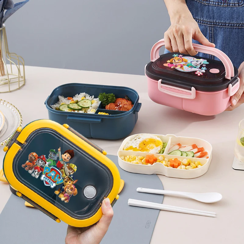 

Paw Patrols Lunch Box Insulated Boxs Boy Girl Manga Pattern Bento Box Fashion Large Capacity Rice Boxs Picnic Tableware New Gift