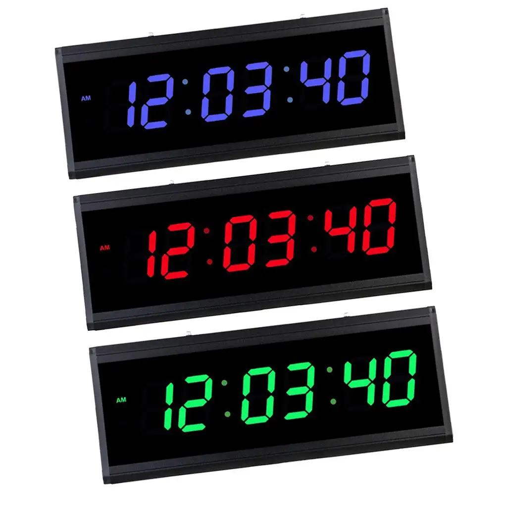 Digital Wall Clock Large Display Plug-in Clock for Living Room/ Office/ Sitting Room/Hotel Lobby/Church/Classroom/Hall