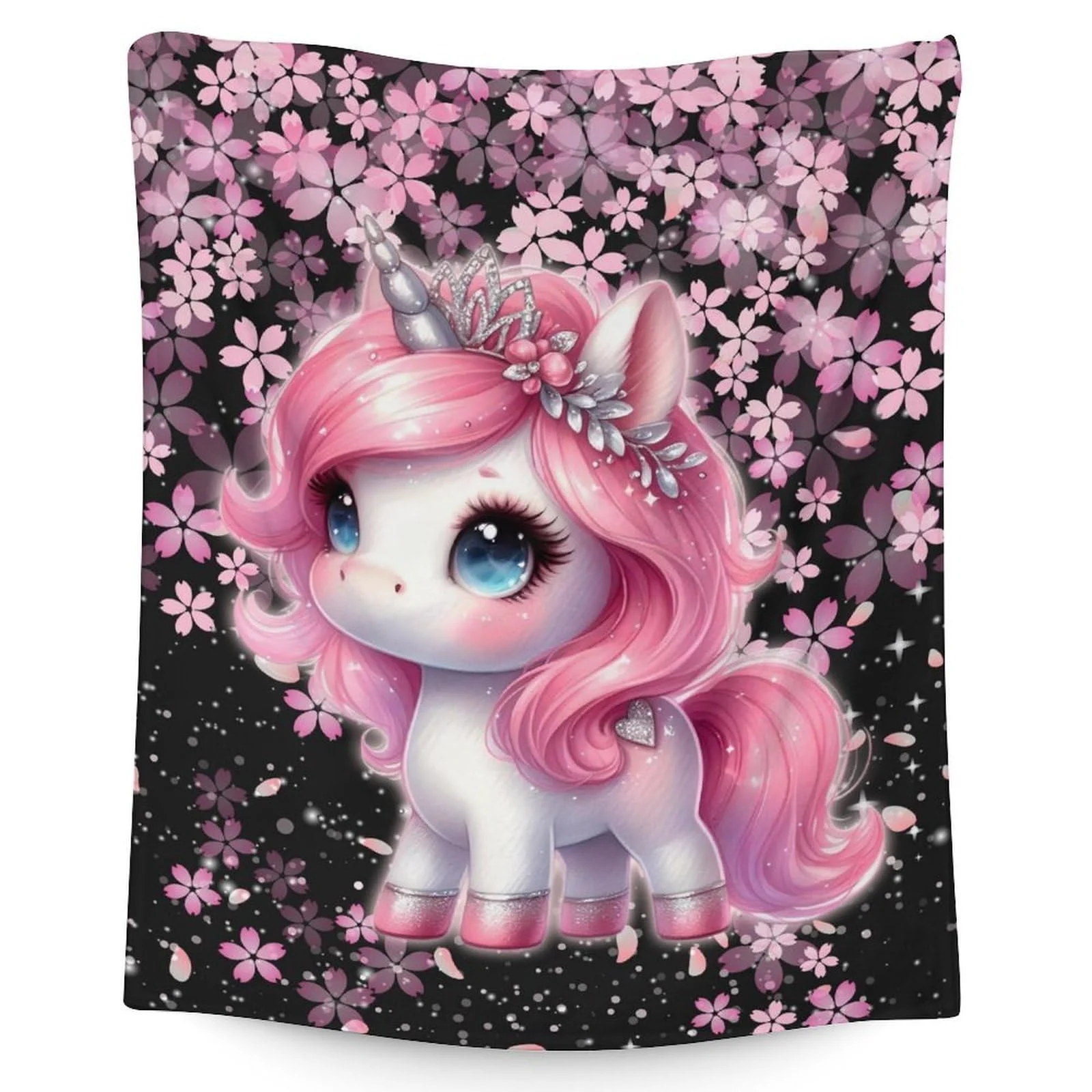 VIKAMA Healing Sakura Rabbit Blanket Waterproof Machine Washable Dreamy Instagram-Worthy Sleep Ambiance Home Office Nap Time