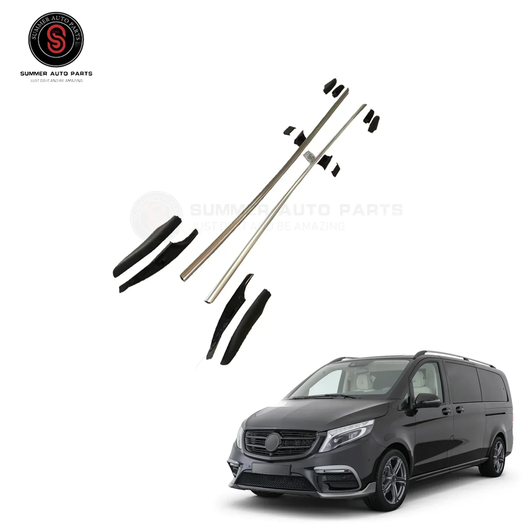 

Exterior Accessories Roof Rail High Quality Aluminum Car Luggage Roof Rack Cross Bar Roof Rack Rack For Car For V Class W447