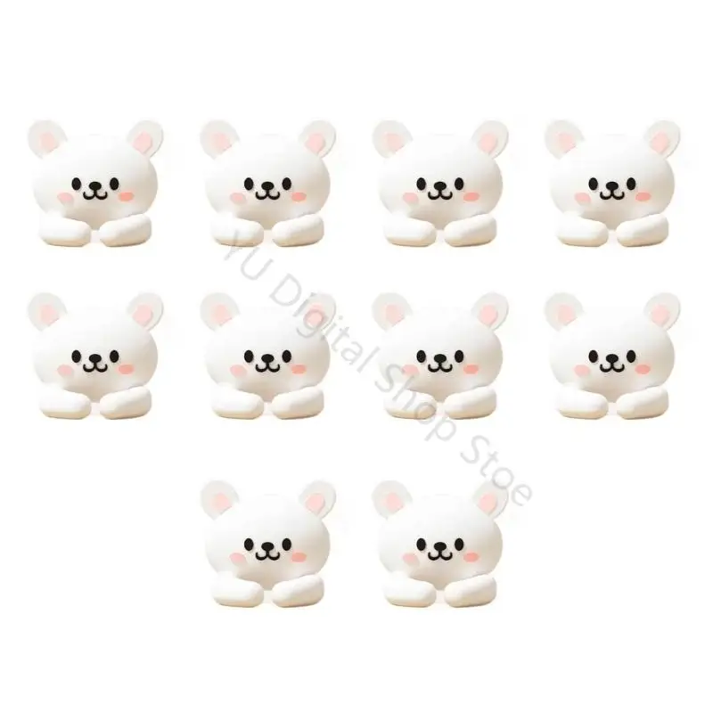 96BA Adhesive Cord Holder Organizers Clips for Small Cables, Cartoon Design