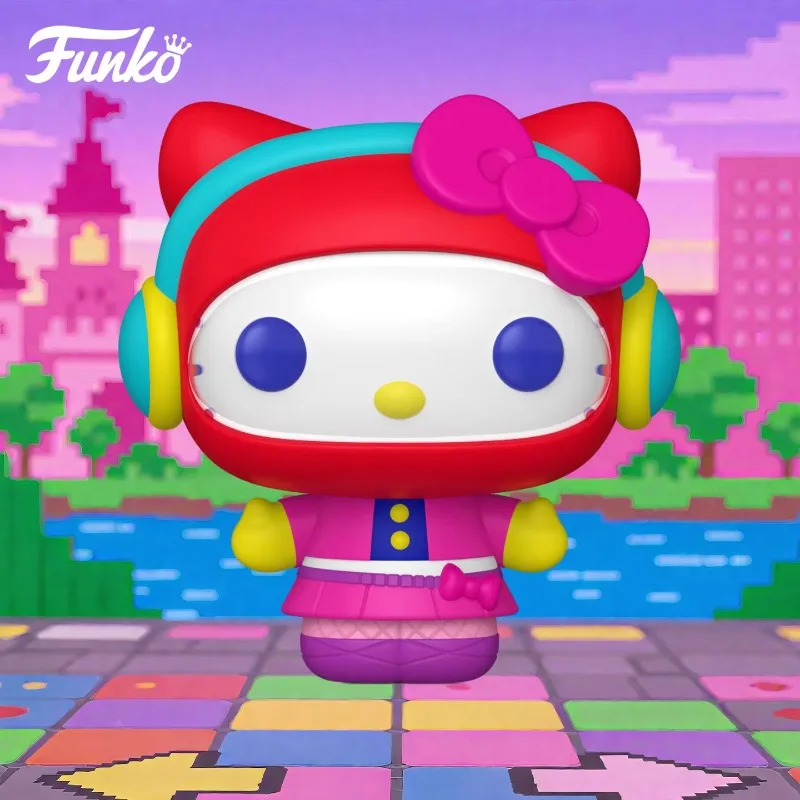

Genuine Edition FUNKO POP《Sanrio Hello Kitty (Arcade Outfits)》Anime Action Desktop Decoration Ornament Model Toys Collectible