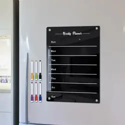 Fridge Erase Board Fridge Calendar Magnetic Monthly Calendar Kit Scratch-proof Fridge Planner with Easy Installation Dry-erase