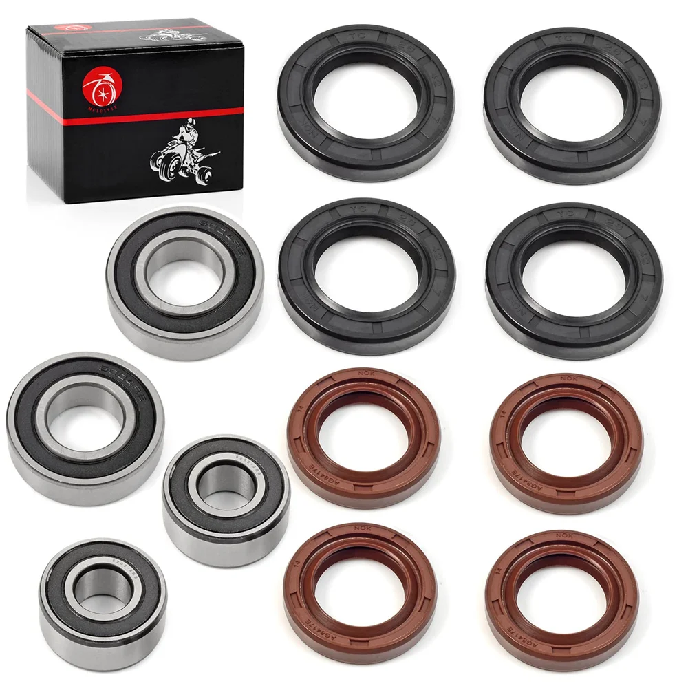 

Front Wheel Bearing Seal Kit For Suzuki Z400 LTZ250 400 LTR450 LT230E/S LT500R LT250R/S Arctic Cat 400 DVX For Kawasaki KFX400