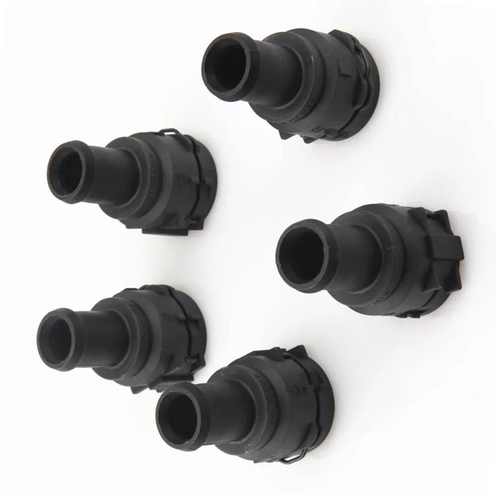 

3B0122291B Qty5 соединитель автомобильного двигателя, охлаждающий шланг охлаждающей жидкости, фланцевая труба для Audi A3 A5 Q2 Q3 TT VW Passat Golf Bora