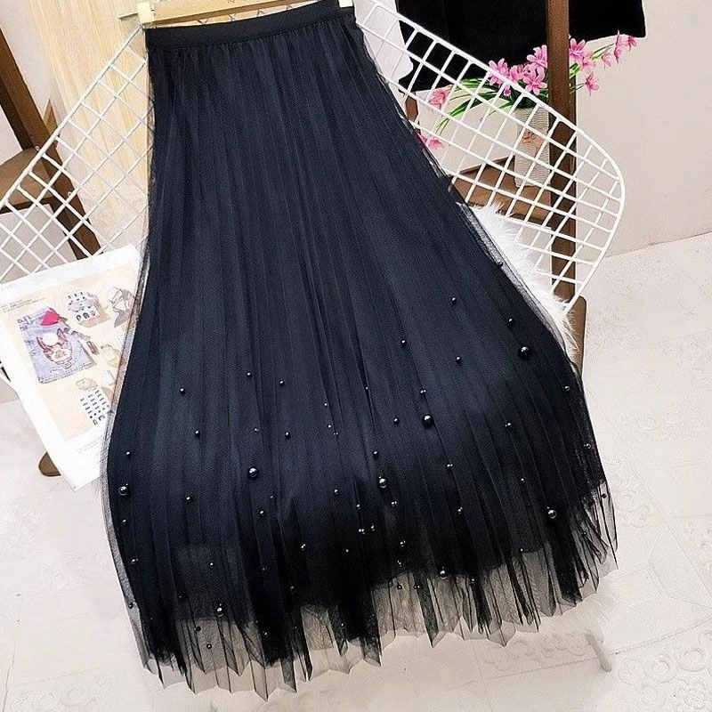 Woman Clothing Casual Elegant Summer Embroidery Streetwear Party Y2k Skirt Fashion Clothes Vintage Long Skirt Ethnic Style