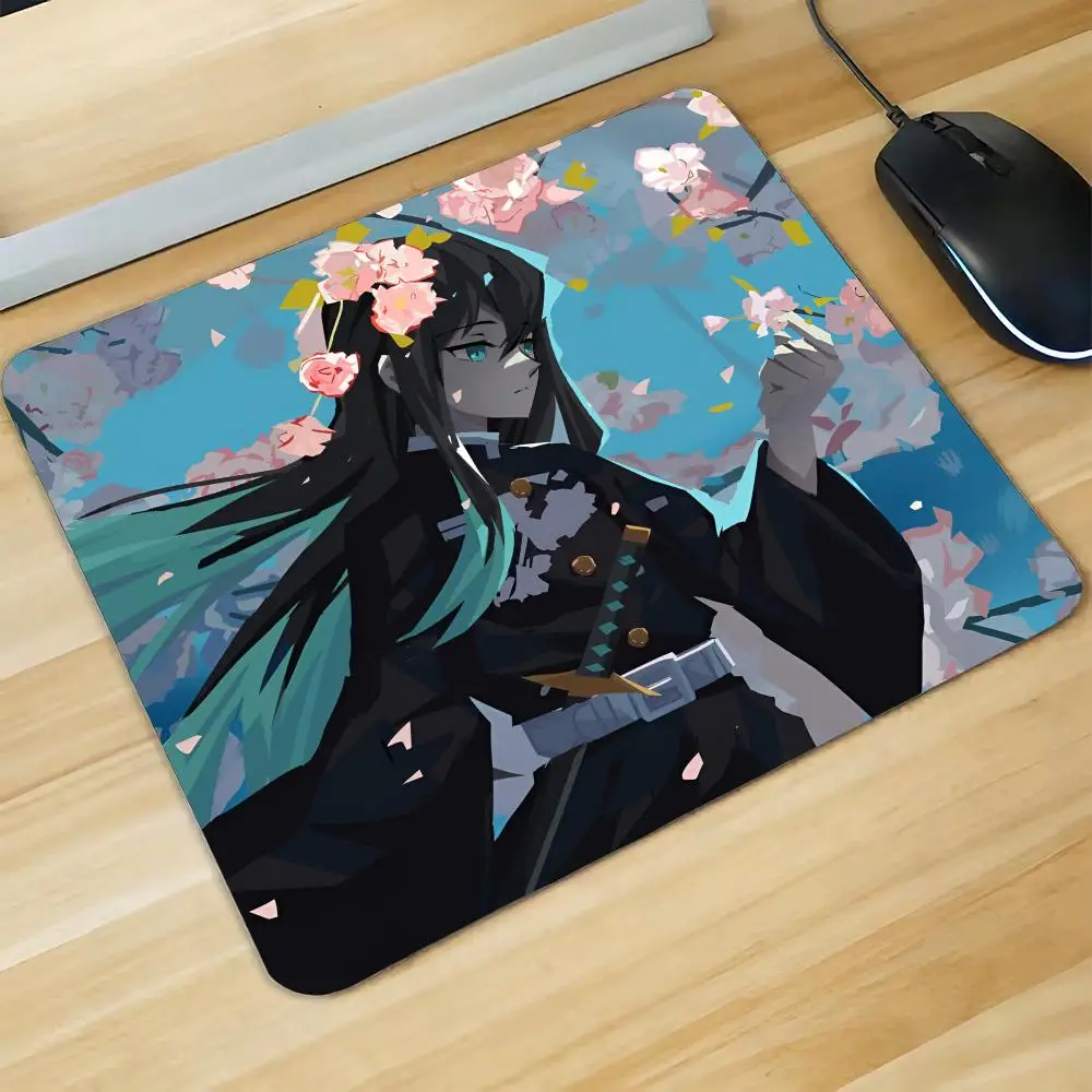 Muichiro Tokito Mouse Pad Gaming Laptops Keyboard Mat Deskmat Pc Accessories Desk Protector Mousepad Gamer Mats Anime Mause Pads