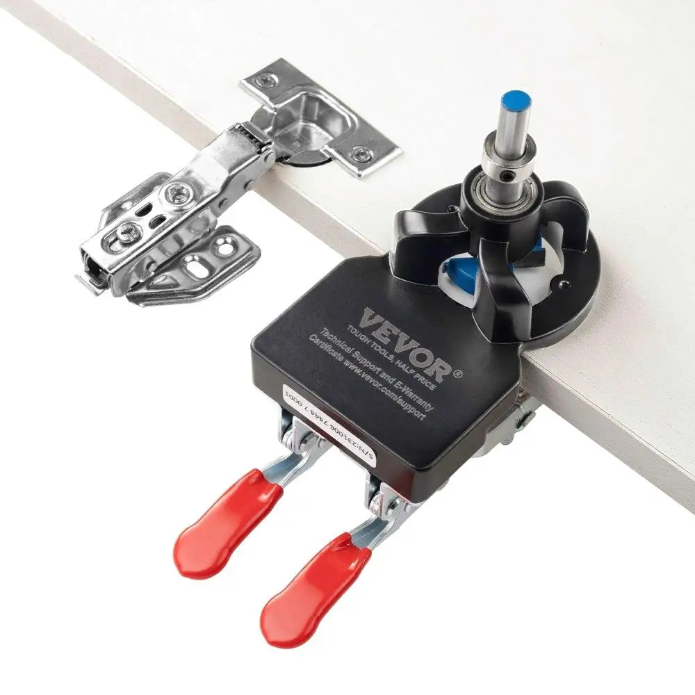 

Adjustable 35mm Hidden Door Hinge Jig for Precise Cabinet Hinge Installation Woodworking Tool with Accessories