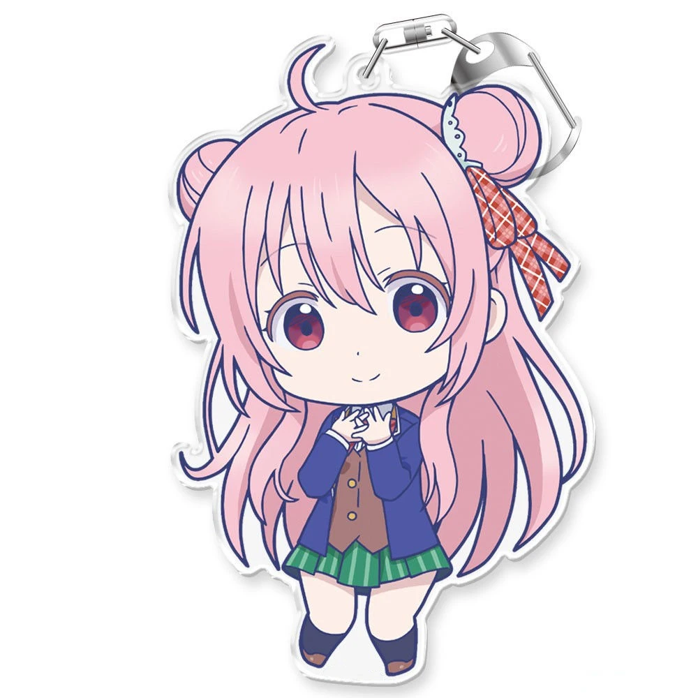 Anime Peripheral Store Happy Sugar Life Satou Matsuzaka Gaugau Acrylic HD Figure Keychain Pendant Decor Charm Gifts About 6cm