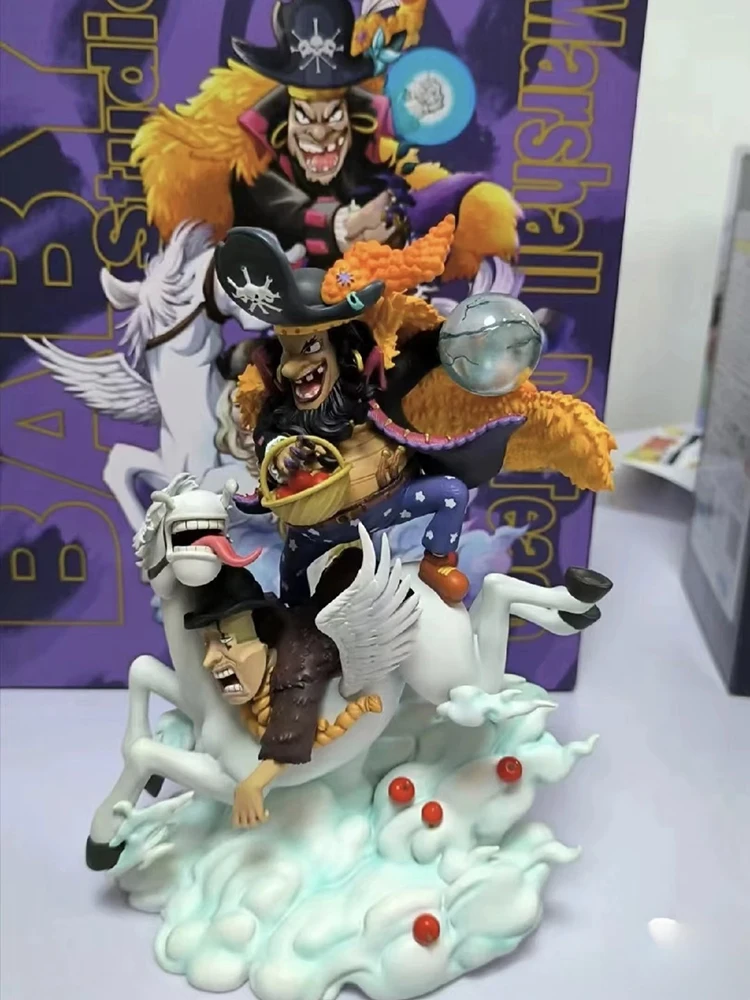 2025 Blackbeard Marshall D Teach Figures Manga One Piece Anime Figure Black Beard Gk Statue Model Collection Room Ornament Gift