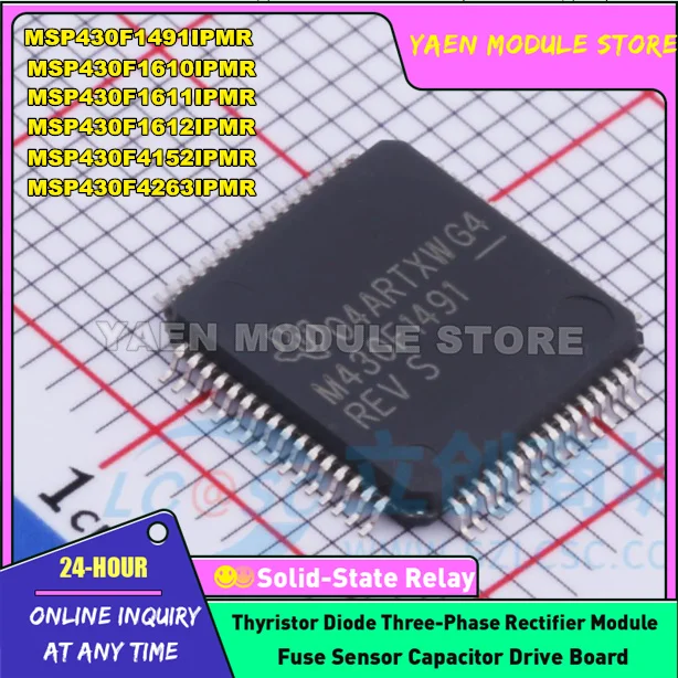 1PC/LOT MSP430F1491IPMR MSP430F1610IPMR MSP430F1611IPMR MSP430F1612IPMR MSP430F4152IPMR MSP430F4263IPMR IN STOCK