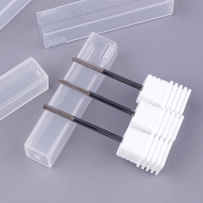 NEW! 1Pcs Tungsten Steel Professional Nail Drill Bit Nail Files Gel Polish Remove Burr For Electric Machine Cuticle Clean Tool